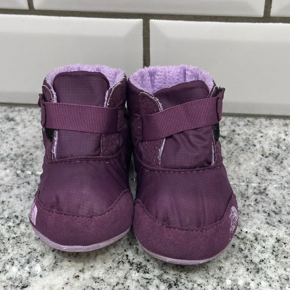 The North Face Infant 3.5 Alpenglow Bootie Purple Insulated Faux Fur Gorpcore